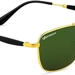 Eyedash Premium Aviator Sunglasses, Gold Metal Frame with Brown Temple Tips, Amber Tinted Lenses-picture-23