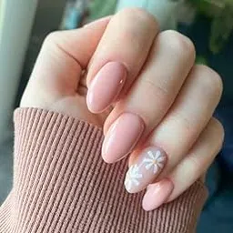 HALL OF NAILS 10 Pcs Artificial Reusable Press On Nail Set for Women/Girls, Fake Nails Set with Glue sticker, Mini filer, Nail Wipes, Cuticle Stick Design -107-image-91