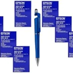 3in1 Multi-Function Anti-Metal Texture Rotating Ballpoint Pen | ERC 38 (B) POSC Ribbon (Set of 10) ERC-10B ERC10B 10B OG for Epson Selected Printer | Value Pack-picture-21