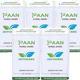 JOYHERBS Herbal Cigarettes 100% Tobacco And Nicotine Free Paan Flavour(50 Sticks) - Made with Ayurvedic Herbs(Tobacco Alternatives) | Non Addictive-picture-12