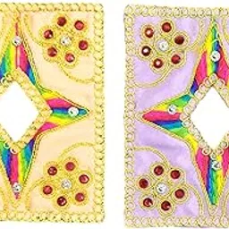 Gopal G Poshak Present Shaligram (Lord Vishnu) Poshak for Ekadashi and Other Festival Fully Handmade Embroidered (PRO, 3 INCH)-picture-24