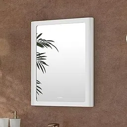 Plantex Mirror with Frame/Wall Mount Modern Mirror/Looking Glass with ABS Frame/Rectangle Mirror for Home/Bathroom & Living Room (18x14 Inch - White)-picture-22
