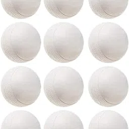 UP15 Heavy Plastic Cricket Training Balls 60 gm for Indoor and Outdoor Game, White Pack of 9 - Drills and Bounce Practice-picture-18