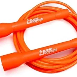 JUMP ROPES WORLD NEW SX 2.0 Champion PVC Skipping Rope with Anti Slip Heavy Handle, Extra Snap Locks and Carry Bag - Adjustable Fitness Training Jump Rope for Kids, Adult (10 FT, Orange) image 1