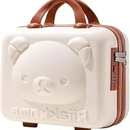 TAKSH ENTERPRISE Portable Hard Shell Cosmetic Travel Case, Small Travel Hand Luggage with Elastic Band, Mini ABS Carrying Makeup Case Suitcase-image-75