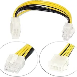 SMPS 8 PIN Extension in 0.20M - 8 pin Male to Female Suitable for Extending 12V - 8pin Cable of Power Supply-picture-57