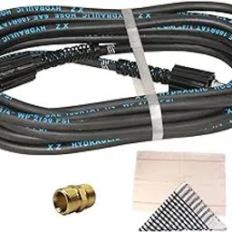 Hydraulic Pressure Washer Hose Pipe 2750PSI, M22*1.5 * 14mm High Pressure Washer Hose Spray Water Hydraulic Pressure Washer Pipe 8MTR,Dusting Cloth & Floor Mop,Pipe Joint Connector M22,-image-68