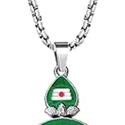 m men style Tamil Om Gada Pendant Necklace for Men | South Indian Spiritual Jewelry | Antique Bronze Finish Hindu Religious Locket Chain Silver SPn2025428-picture-40