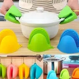 Silicone Pinch Grip Kitchen Mitts, Multi Color, Heat Resistant Oven Gripper Potholders for Cooking, Set of 2-picture-18