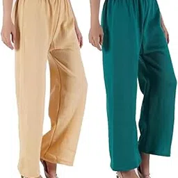 Womens Warm Woolen Full Length Palazo Pants for Winters_(Combo Pack of 2)_Free Size 26 to 36 Inch's.-image-35