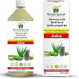 Bhavishya Ayurveda Aloe Vera with Basil Seed Juice | Herbal Immunity Booster & Detox Drink | Supports Skin, Hair & Digestion | Natural Ayurvedic Juice for Men & Women | 100% Pure & Safe (1)-picture-14