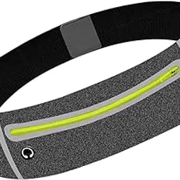 jazzy pearls JAZZY PEARLS® Running Belt Waist Pack Reflective Waistband Bag for Outdoor Cycling Workout Black-Sporting Goods-Fitness Running & Yoga-Fitness Equipment & Gear-Running Belts-picture-15