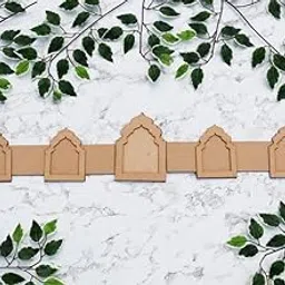American Elm Jharokha Bandhanwar Toran Pine MDF Door Hanging for Diwali, Decor (40x7 in 1Pcs)-picture-17