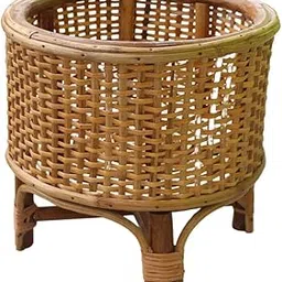 Crafts Create Cane Flower Pot, Cane Plant Pot, Planter, Rattan Planter L13XB13XH12 INCH-picture-13