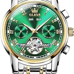 olevs Automatic Watch for Men Self Winding Mechanical Luxury Business Stainless Steel Multi Calendar Waterproof Luminous Wrist Watches-picture-17