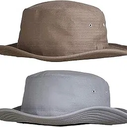Zacharias Men's Cricket Umpire Hat (Beige & Light Grey_Free Size) (Pack of 2)-picture-33