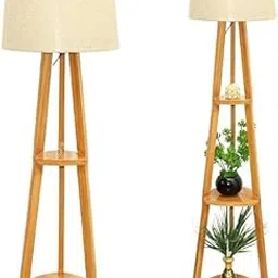 Wooden Floor Lamp, Modern Tripod Design with Shade, Contemporary Standing Light for Living Room, Bedroom, Home Decor-image-85