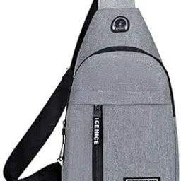 sohansh Crossbody Chest Bag for Men – Waterproof Sling Backpack with USB Charging Port | Shoulder Bag for Travel, Hiking, Camping, Gym, Sports & Outdoor Activities (Multicolor)-picture-11