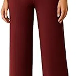 styq Women’s Ribbed Wide-Leg Pants | High-Waist Stretchable Trousers for Casual, Lounge, Travel & Everyday Wear | Soft Comfortable Fabric with Relaxed Fit-picture-47