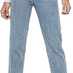 Women's Regular Light Blue Solid Jeans-image-19