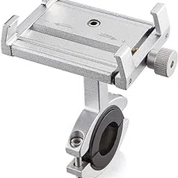 Aluminum Phone Bicycle Mobile Holder Handlebar Stand Mount Bracket, 1- Piece (Silver)-picture-30