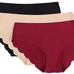 amkasy Women's Rayon Hipster (Pack of 3) (SEM-001_Multicolor_M) image 1