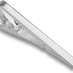 tripin Sleek Matte Silver Rhodium Plated Tie Pin for Men and Boys, Professional and Formal Occasions, with Gift Box image 1