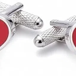 moskai Ventures King of Hearts Cufflinks for Men | Luxury Playing Card Design | Heart Shaped Enamel Cufflinks | Romantic Gift for Him | Plated Base Metal with Bullet Back Closure | Wedding Accessory-picture-38