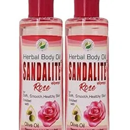 Sandalite Rose Herbal Body Oil Pack Of 2(200 Ml)-picture-26