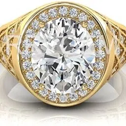 rrvgem Natural zircon ring 7.25 Ratti / 6.50 Carat Silver Plated Handcrafted Finger Ring With Beautifull Stone Men & Women Jewellery Collectible LAB - CERTIFIED-picture-15