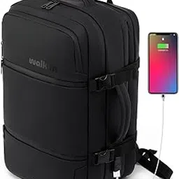walkent Premium 15.6" Laptop Bag 32L, Waterproof Outer, Expandable, Overnighter Convertible Backpack with USB for Travel Office College Men Women - Craft-picture-10