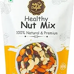 Nutty Delights Exotic Dry Fruit & Nut Mix, 200g, Source of Protein, Magnesium & Phosphorus, Rich in Dietary Fiber, Flavourful & Crunchy Snack, Almonds, Cashews, Raisins, Dried Blueberries Pistachios, & Cranberries) image 1
