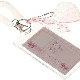 ZOOMELLA Photocard Holder Photo Sleeves ID Card Case Vertical for Name Card Pink-picture-35