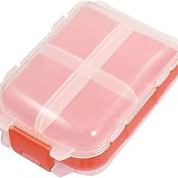 Clickswift®1 Pcs Portable Travel Pill Organizer Case With 4 Compartments Waterproof, BPA-Free Medicine Storage Box for Capsules Compact Pocket Size for Daily Use (Multicolours)-picture-31