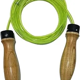 INSPIRED FITNESS Skipping Rope with Wooden Handle for Workout, Exercise, Home Gym | Skipping for Workout | for Exercise | Skipping Rope for Home Gym Fitness Training-picture-19