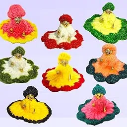 The Himalayan River Laddu Gopal Woolen Dress for Winters (Pack of 8, Random Colors and Designs) | Size 0-1 Ladoo Gopal Winter Vastra | Kanha Ji Krishna Ji Poshak-image-86