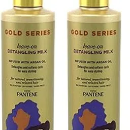 Pantene Gold Series Leave-In Detangling Milk 7.6 Ounce (225ml) (2 Pack)-image-39