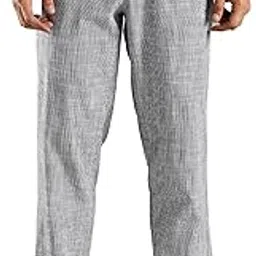 thomas scott Men's | Stripes Printed | Premium Linen Blend | Slim Fit | Casual | Chinos | Trouser for Mens-picture-31