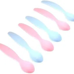 MAPPERZ 12pcs Baby Spoon, BPA Free Non Toxic Food Grade PVC Small Spoon, Foods Feeding Training for Baby, Kids (May Vary Colour) Pack of 2-picture-11