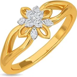 kisna 14k / 18k Real Gold & Diamond Ring | Diwali, Rakhi Rakshabandhan Gift for Sister/Bhabhi/Women | With Certificate of Authenticity & BIS-Hallmarked Gold Jewellery | Blossom Diamond Ring-picture-12