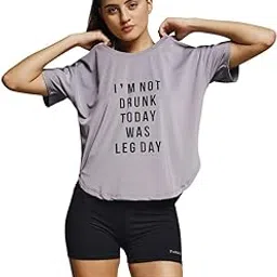 mkh Women Dri-Fit Gym T-Shirt | Breathable Activewear for Workout, Running & Yoga | Lightweight Poly-Spandex Sports Top/MKHWT-16033-picture-23