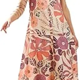 Women's Floral Printed Cotton Blend Kurta Palazzo Set-image-50
