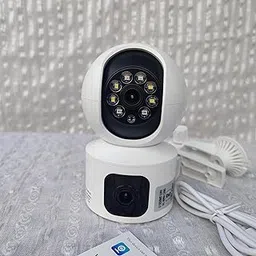 WiFi Smart Camera, HD Security Camera with Remote Viewing, Night Vision LED Lights, Mobile App Control, White-picture-10