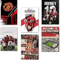 Wallgasm Manchester United Set of 6 Posters, 8x12 Inch (A4 Size) 300 GSM | Football | The Red Devils | Sports Wall Art for Bedroom, Living Room-picture-13