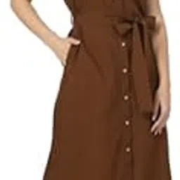 style quotient Women's Shirt Dress with self Fabric Belt and Loop-picture-45