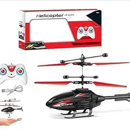 RC Helicopter with Remote Control, Black and Red, Easy to Use Radio Control Design, Ages 14+-image-24