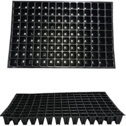 Moglecart Seedling Trays, 100 Pack, 126 Holes, Black, Cell Germination Trays for Seedlings, Nursery Trays for Plants, Reusable Hydroponic Trays-picture-49