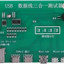 ELBME® Charging Test Card, 3-in-1 Data Wire Test Fixture Precise Charging Test Card Type-C/Mini Cable Test Card USB/Micro-USB USB Cable Triad Tester'-picture-35