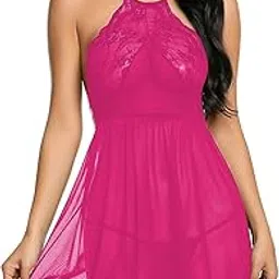 xs and os Women Lingerie Mini Lace Nightwear Mesh Sleepwear (g-String Panty)-picture-52