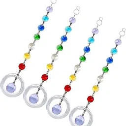 mookaitedecor Chandelier Crystal Ball Prisms Rainbow Chakra Hanging Suncatcher for Home Garden Decoration Set of 4-picture-32
